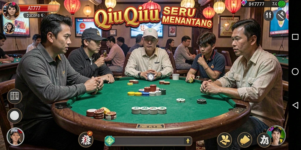 Tampilan gameplay seru QiuQiu di AT777.