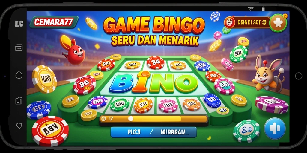 Tangkapan layar gameplay seru CEMARA77 Bingo.