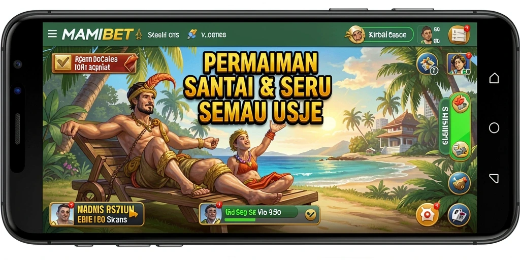 Tampilan gameplay MAMIBET yang penuh warna dan seru.