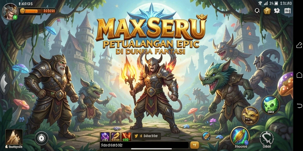 Gambaran gameplay MAXSERU yang mengasyikkan dan menegangkan.