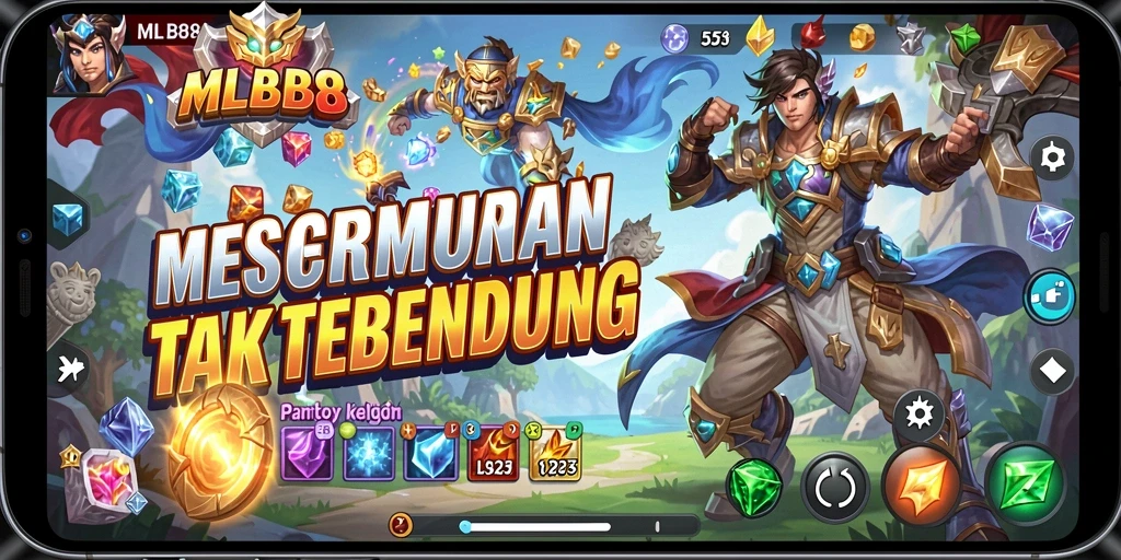 Screenshot dari gameplay menarik di MLBB8 yang menampilkan tantangan Match-3.