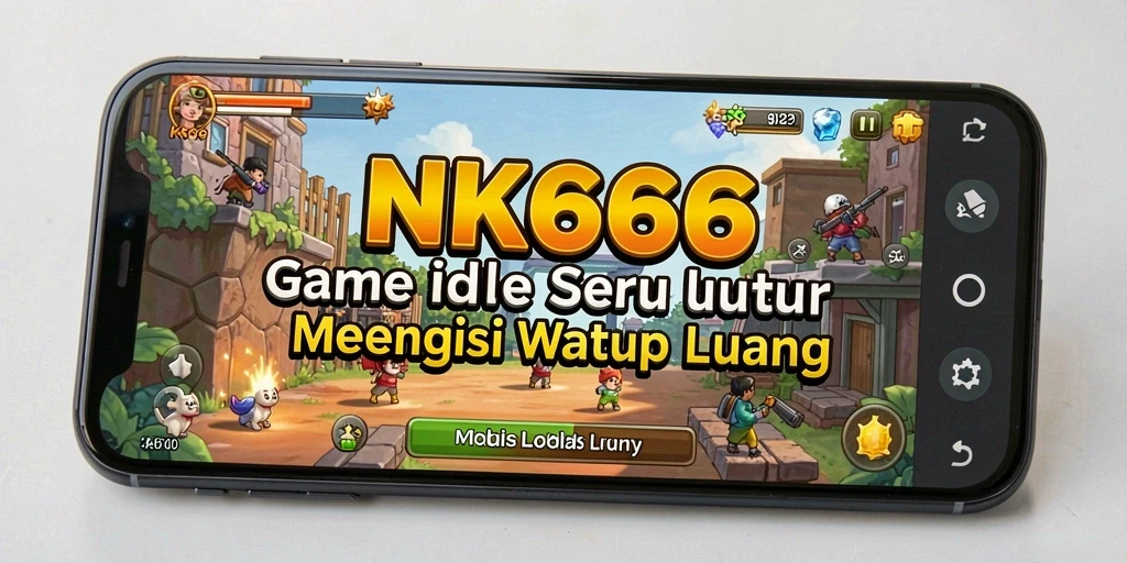 Screenshot gameplay NK666 yang menampilkan perkembangan kerajaan dalam game Idle.