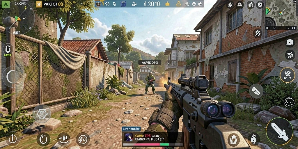 Screenshot PAKTOTO menampilkan aksi TPS yang intens dan mendebarkan.