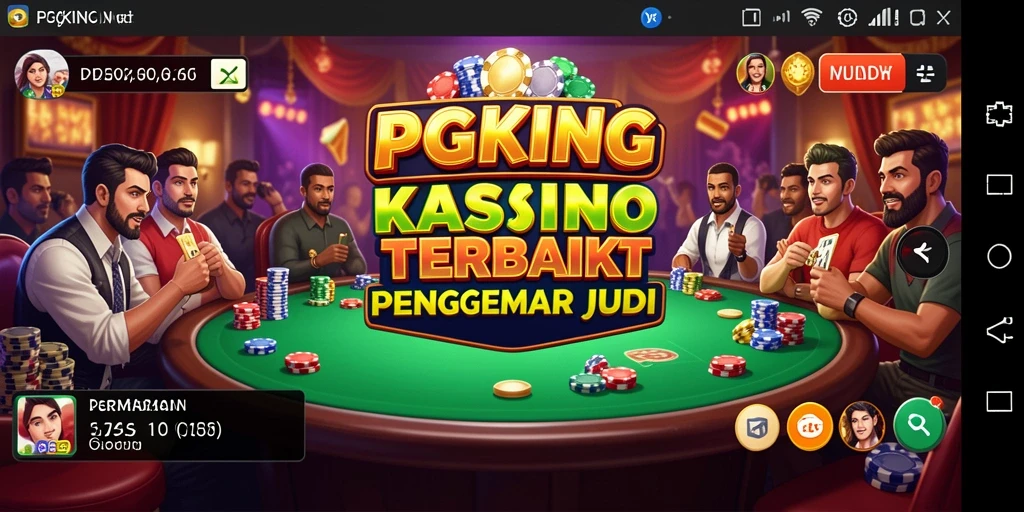 Tampilan menarik dari PGKING dengan gameplay kasino yang seru.