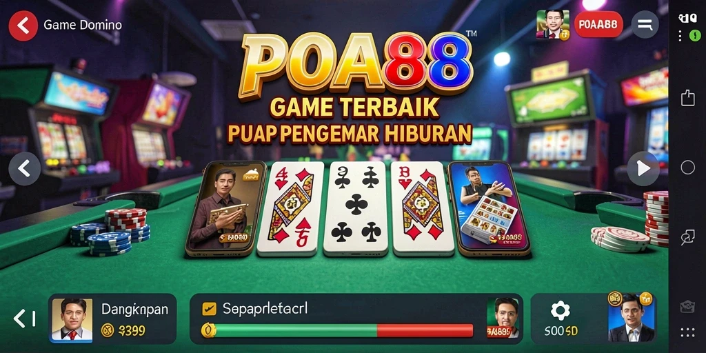 Screenshot POA88 menunjukkan gameplay seru permainan Domino.