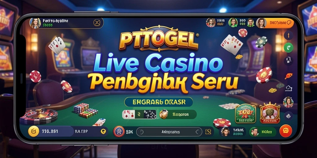 Tampilan gameplay Live Casino PTTOGEL yang menarik dan interaktif.