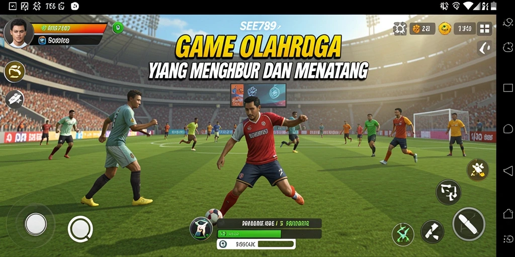 Tampilan gameplay <strong>SEE789</strong> yang menegangkan saat pertandingan olahraga.