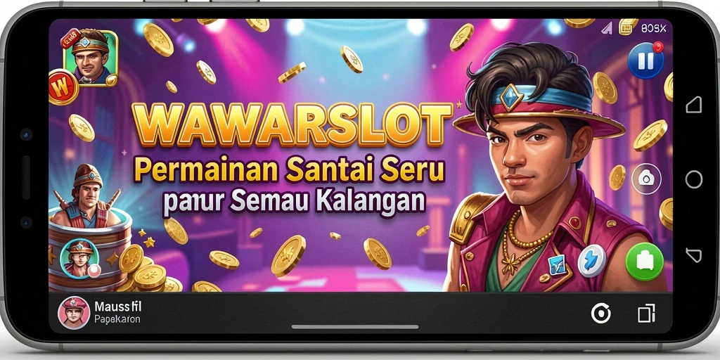 Tampilan gameplay seru dan penuh warna dari WAWARSLOT.