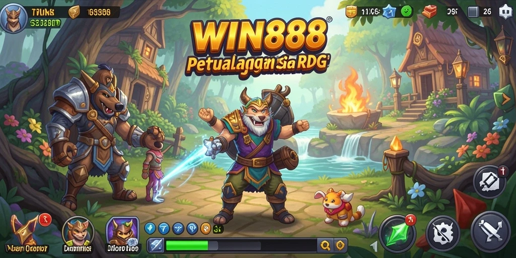 Screenshot WIN88 menampilkan aksi seru dalam permainan RPG yang menarik.